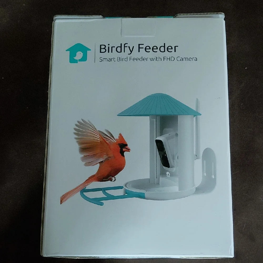 Feeder Smart Bird Feeder with FHD Camera - Teal/White